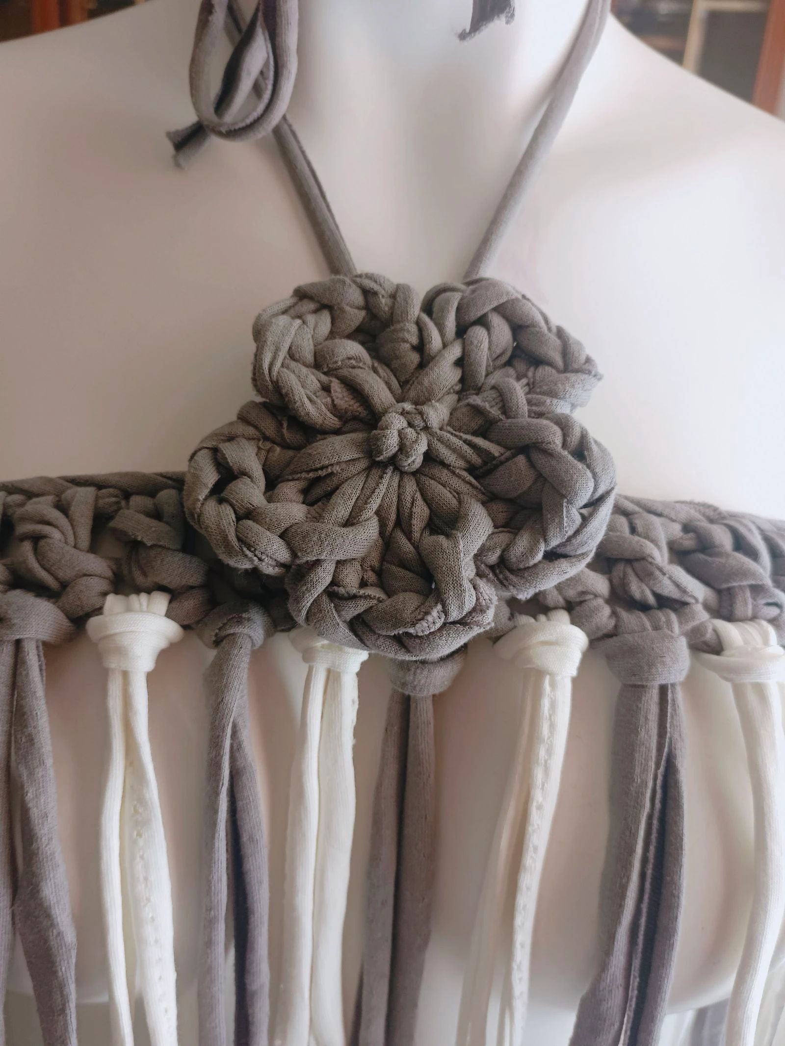 Halter boho chic tela perfurada – photo 9